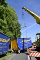 LKW in Boeschung A 3 Rich Frankfurt Hoehe Roesrath Lohmar P109